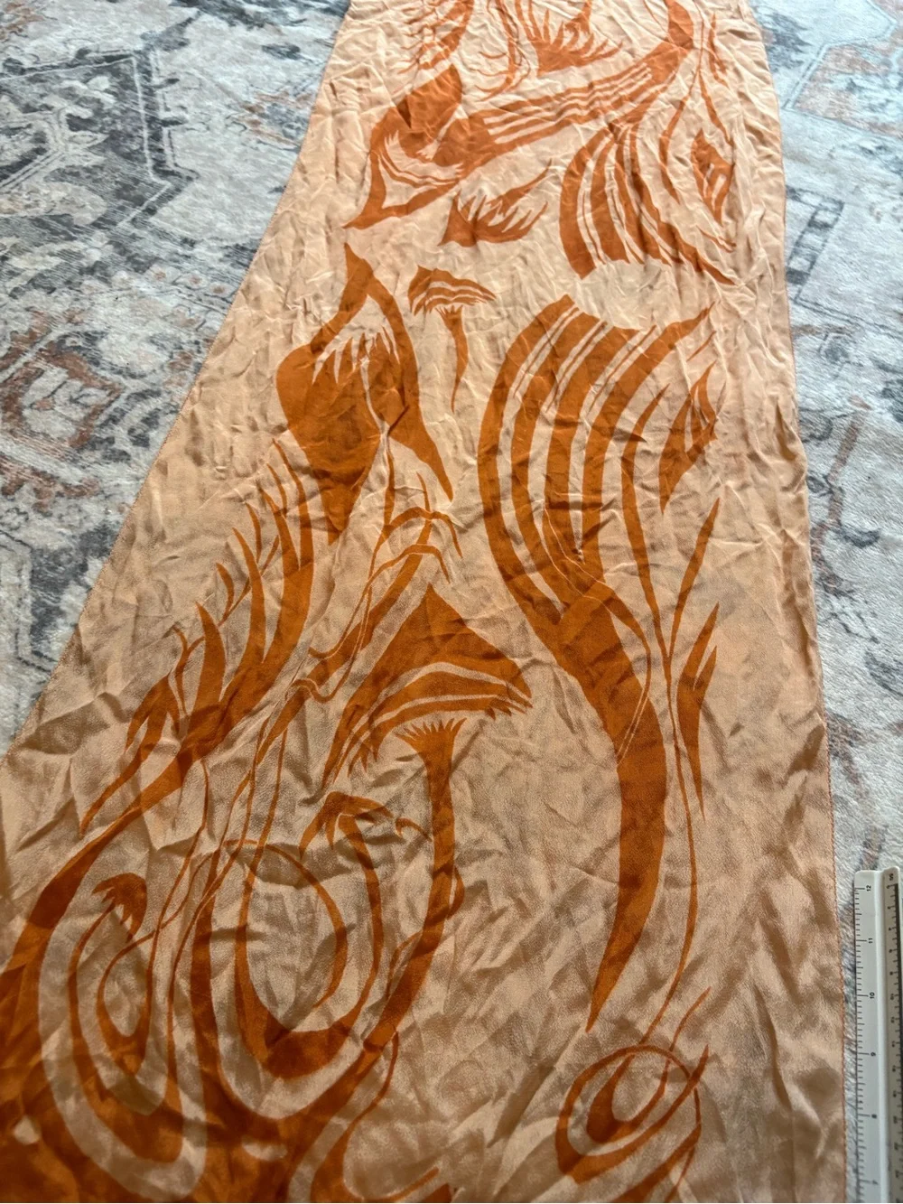 Vintage Art Nouveau–Style Scarf / Wrap